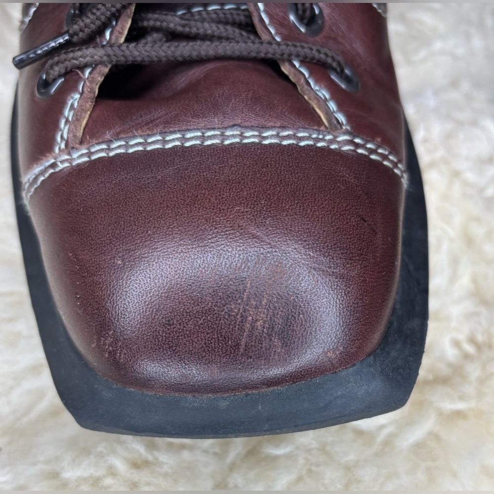 John Fluevog M8/W10 Future Angels Will Brown Leather LaceUp Oxford DISCONTINUED - Picture 7 of 9